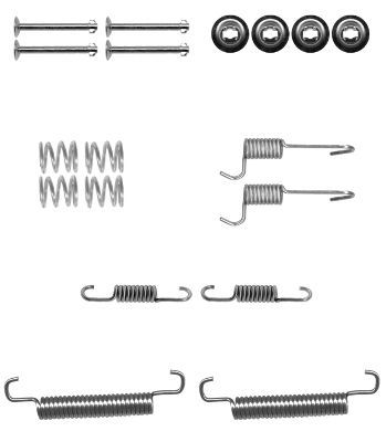 HELLA PAGID Piederumu komplekts, Bremžu loki 8DZ 355 201-041